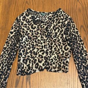 Wild Fable Leopard Print Long Sleeve Top